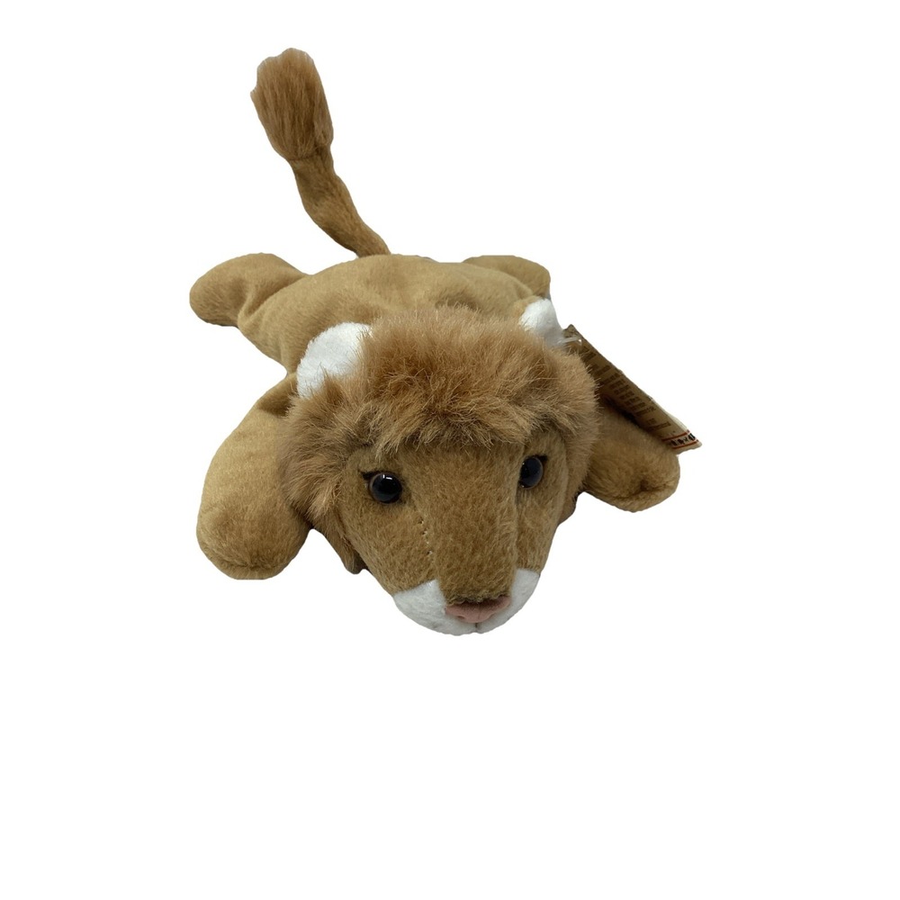 1997 K&M International Nature Bean Buddies Mini Plush Lion African Series 8"